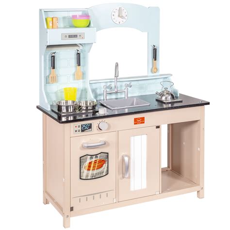 4 out of 5 stars with 5 ratings. ihubdeal Classic Pretend & Play Kids Kitchen Set Cook ...