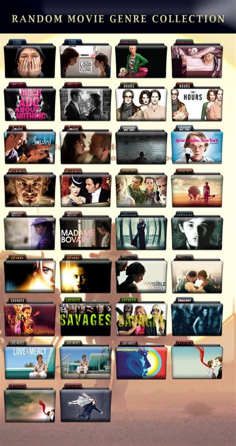 Available in png and svg formats. Random Movie Genre Collection Folder Icon Pack by ...