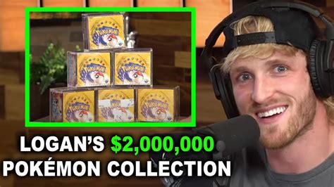 Logan paul's 1st edition pokémon box break. LOGAN PAUL SHOWS HIS $2,000,000 POKÉMON COLLECTION - YouTube