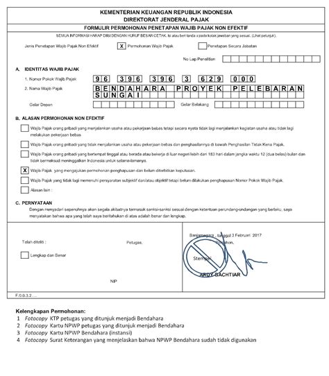 Check spelling or type a new query. Contoh Surat Pernyataan Wajib Pajak Non Efektif - Bagikan ...