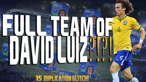 Last name david luiz → moreira marinho. FULL TEAM OF TOTY DAVID LUIZ?!?! | FIFA 15 DUPLICATION ...