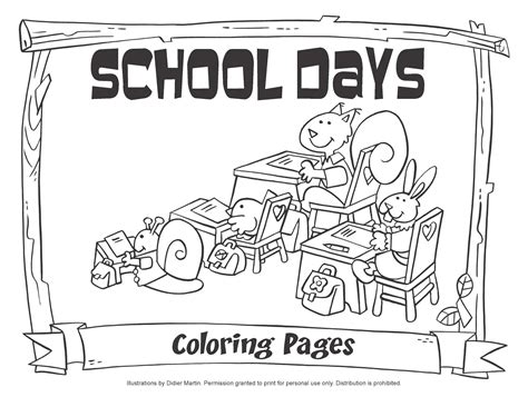 ‼️ revised 2020/2021 calendar ‼️. My Little House: School Days Coloring Pages