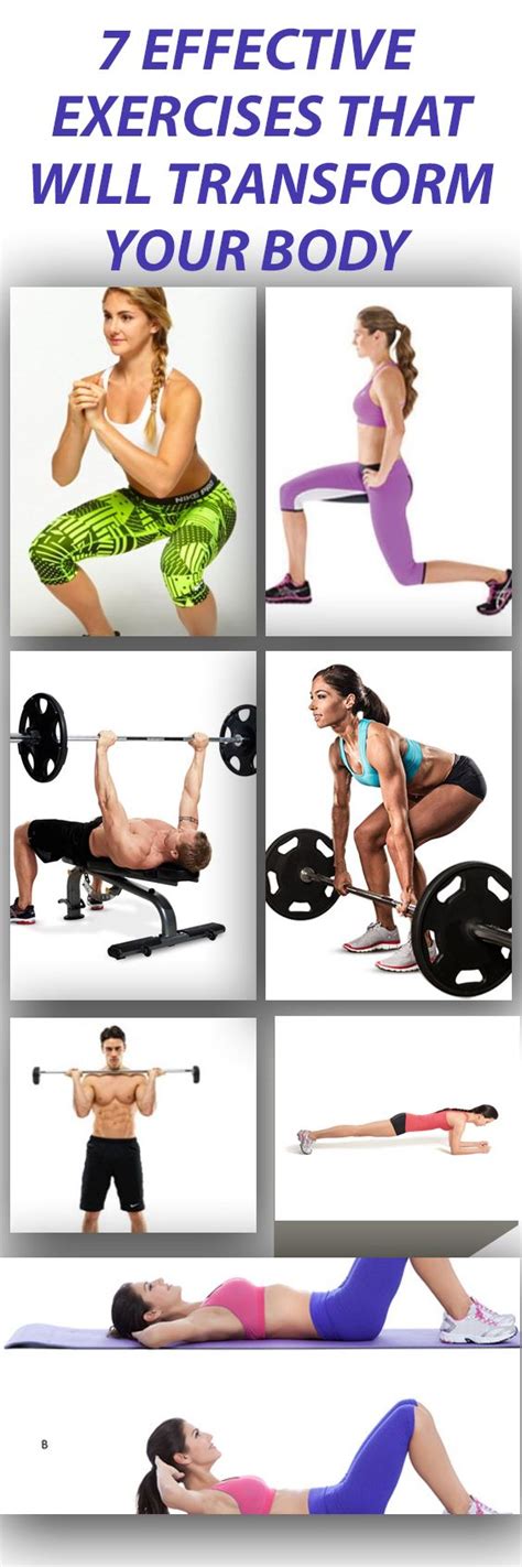 One of the hardest parts of living and maintaining a healthy lifestyle is taking that first step and getting started. 7 Effective Exercises That Will Transform Your Body ...