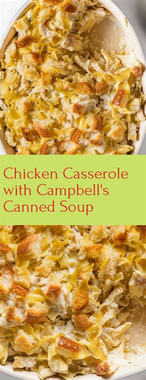 Casseroles are a dish in which you can see southern ingenuity at its best, and the eighties had no shortage of inventive ideas. Chicken Casserole with Campbell's Canned Soup - Food ...