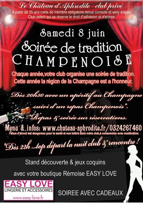 I see that it is 5 km from reims. Easy Love Reims vous invite à la Soirée Tradition ...