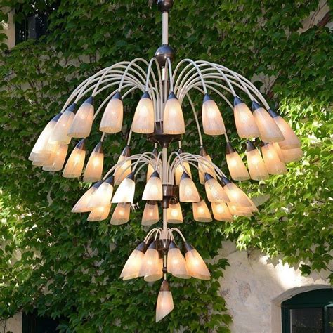 Shop worry free with 30 day returns only at 2modern® 1 of 2 Huge Extra Large 1950s Italian Chandelier with 49 ...