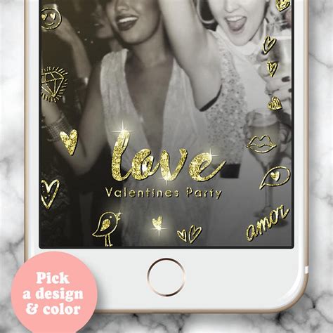 The kiss cam is a social pastime that takes place during arena, stadium and court sporting events in the united states and canada. Gold Valantines Day Snapchat Filter, Valantine's Day ...