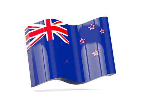 Wave icon. Illustration of flag of New Zealand