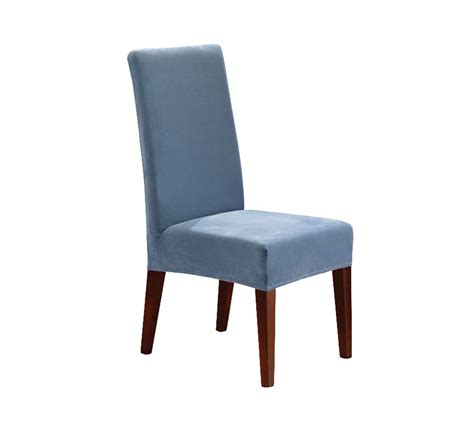 94 percent polyester/6 percent spandex. Stretch Pique Short Dining Chair Slipcover - Sure Fit ...