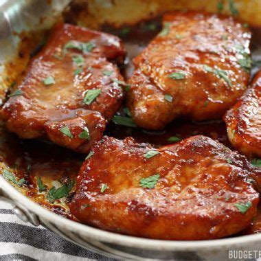 Keep in mind that thinner chops will cook much quicker, so keep your thermometer close by. Sweet and Spicy Glazed Pork Chops | Recipe | Pork recipes, Pork chop recipes, Food recipes