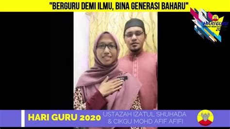 Persembahan hari guru lagu hindustan. UCAPAN HARI GURU 2020 - YouTube