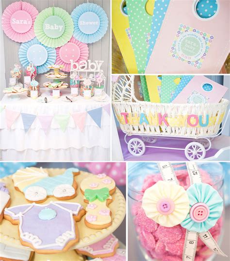 In collaboration with the theme you have chosen, you will also want to add a few special touches to the room that do have a baby shower centerpiece to pull it all together. Kara's Party Ideas Cute as a Button Baby Shower with So ...