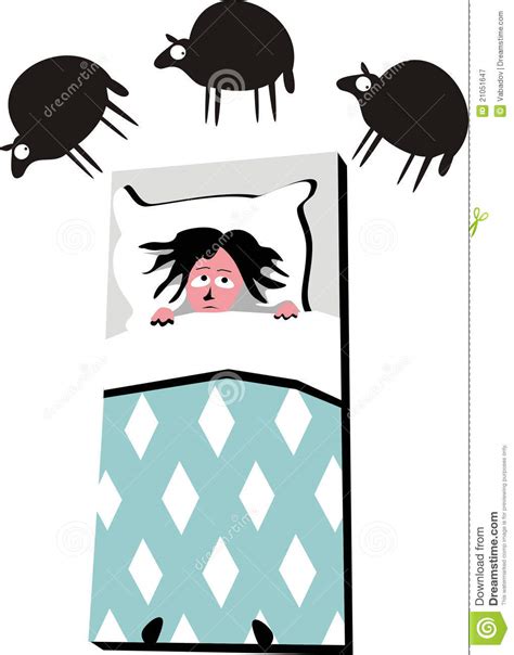 Insonnia illustrazione vettoriale. Illustrazione di ...
