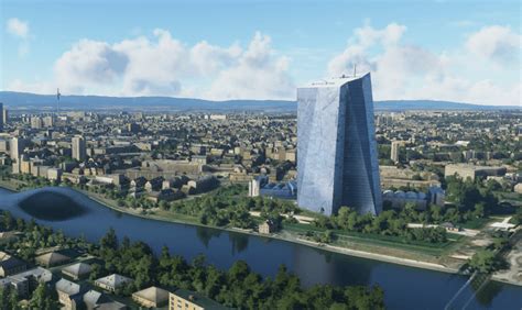 Bankenviertel).today, areas of the western city center, the eastern. European Central Bank in Frankfurt am Main - MSFS2020 ...