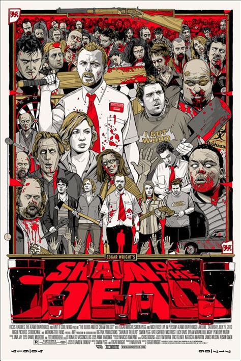 He is told that after there has one woman acts strangely and he is not noticed until he sees a lot of people like that and watches the news on tv, he knows that they are zombies. Tyler Stout Shaun of the Dead Poster Release Details from ...