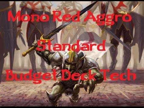 Compare deck to your mtga collection. Mono Red Aggro Budget Standard Mtg Deck Tech - YouTube