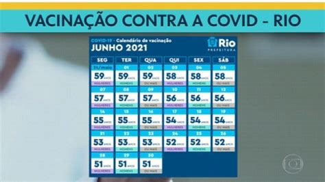 Jun 19, 2021 · covid: Rio retoma vacinação contra a Covid por idade; veja o ...