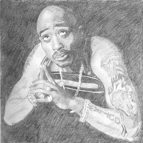 Draw a portrait of tupac shakur simply step by step guide on drawing draw doo production. Tupac Pencil Drawing by leanne-27 on DeviantArt