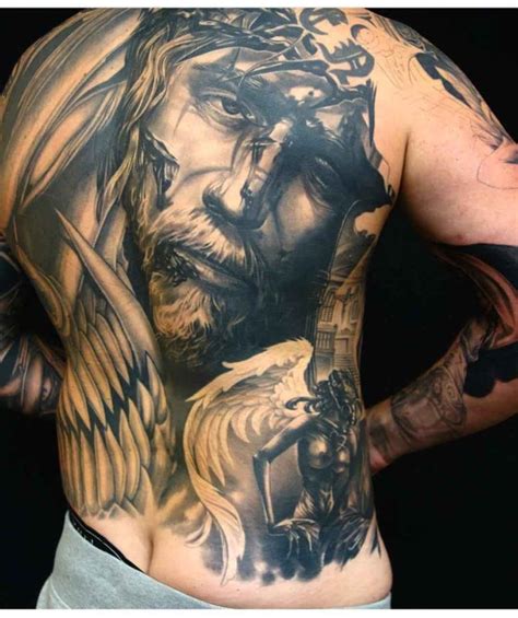 Jesus christ:version 1.00 full font name: Full Back Jesus Tattoo | Best Tattoo Ideas Gallery