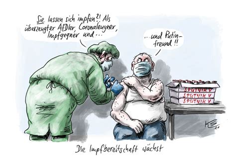 The fact of registration and authorization of users on sputnik websites via users' account or accounts on social networks indicates acceptance of. klaus stuttmann cartoon sputnik V coronavirus vaccine ...