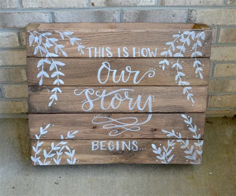 Rustic Hand Lettered Wedding Signs - Amy Latta Creations | Hand lettered wedding, Wedding signs ...