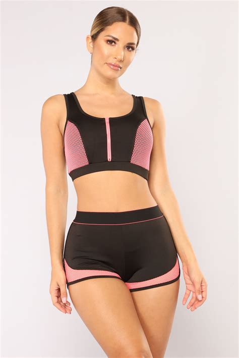 The fabric will feel firmer and denser, and the overall bra will. High Impact Sports Bra - Black