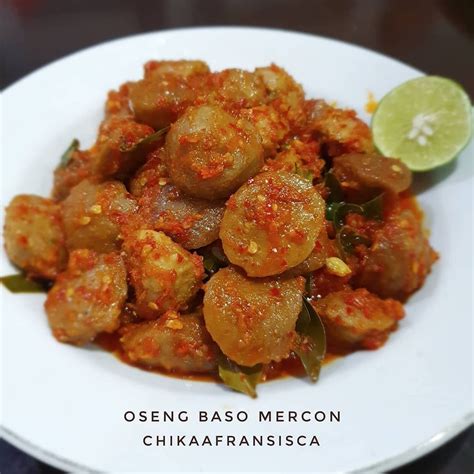 Bakso ceker setan pedas level mampus,,terberingas !! Oseng Baso Mercon By | Ide makanan, Makanan pedas, Resep bakso