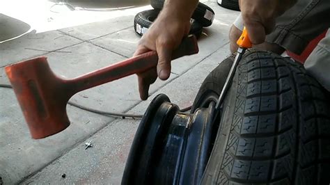 On larger assemblies, the individual rim components can weigh 100 pounds or more, which creates additional risk for the technician when they don't know how much it weighs. How to change a tire off the rim without tire machine ...