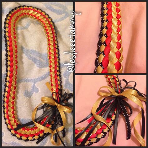 See more ideas about leis, diy ribbon, graduation leis. DIY Double Braided Ribbon Lei for college graduate! Made ...