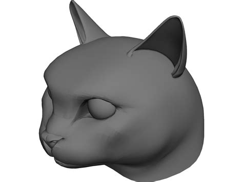 Wizard cat (original concept by heikala). Cat Head 3D CAD Model - 3D CAD Browser