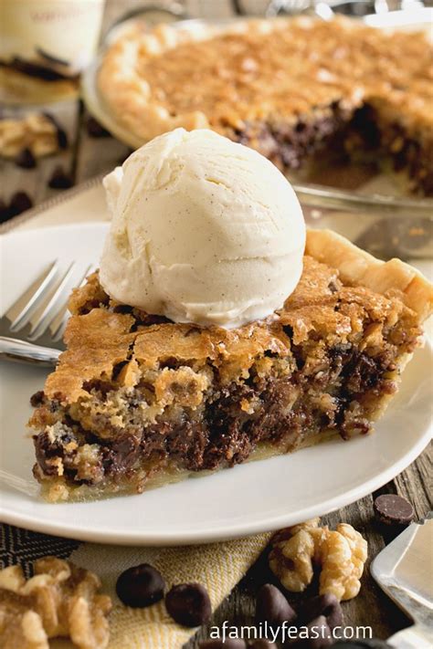 How do we know they're the hottest? Toll House Chocolate Chip Pie - A Family Feast