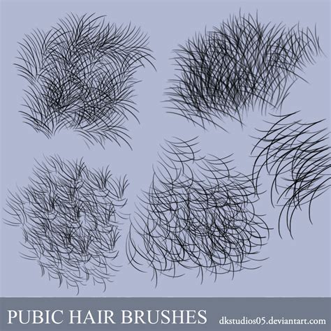 These hair photoshop brushes come in different volumes, textures and hair types so you will surely find a tool to your taste. Pubic Hair Brushes by DKSTUDIOS05 on DeviantArt
