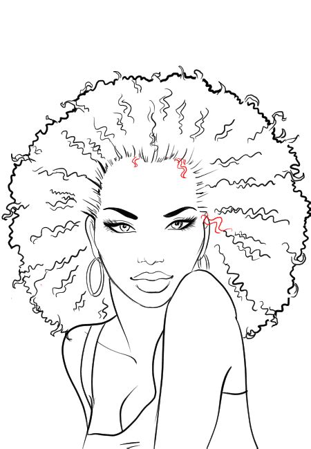 A few simple tips on how to incorporate apealing hair into your digital drawings! How to draw afro hair in 2020 | Afro hair drawing ...