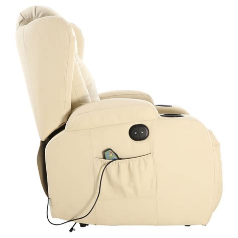 Lounge comfortably in one of these recliners or rocker chairs. Caesar Leather Electric Recliner Armchair in Cream ...
