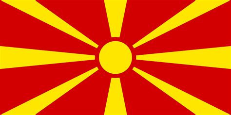 Bei diesen republik mazedonien flaggen im querformat handelt es sich um ein deutsches qualitätsprodukt aus 110g/m² glanzpolyester. Datei:Flagge Mazedonien.jpg - Medien_Budopedia