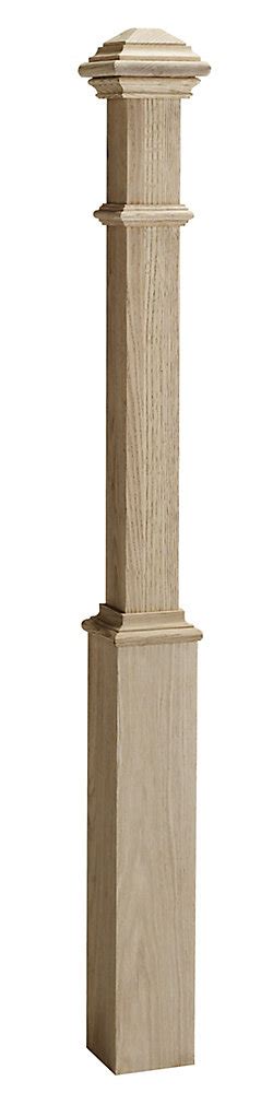 Shorter victorian style 14 tall monogas stair newel post light. Colonial Elegance Victorian Oak Box Newel 4 x 4 x 55 | The ...