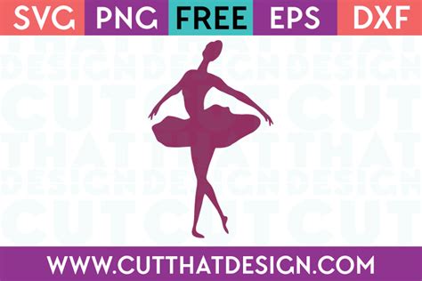 Ballerina (60 images) 1/3 pages. Free SVG Files | Free Ballerina Silhouette SVG Design 1 ...