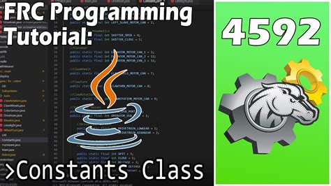 FRC Java Programming: Constants Class - YouTube