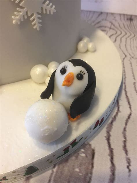 Maybe you would like to learn more about one of these? Edible Fondant penguin | Xmas cake, Cake, Desserts