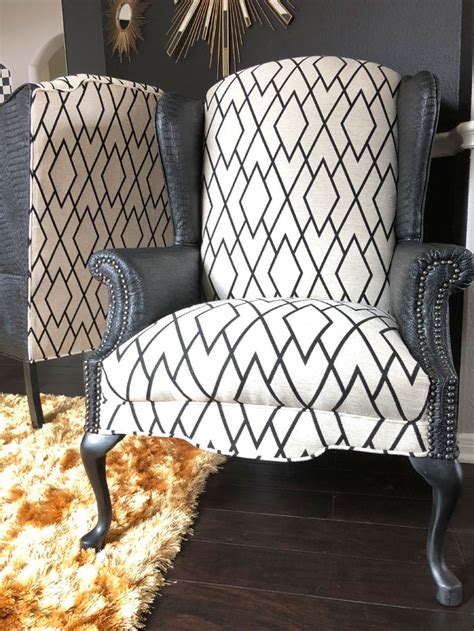 Save money online with wingback chairs deals, sales, and discounts may 2021. Black and White Wingback Chairs - Angela East