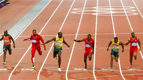 The jamaican won gold in the 100m and 200m,. est100 一些攝影(some photos): Usain Bolt, Jamaica , Men's 100m ...