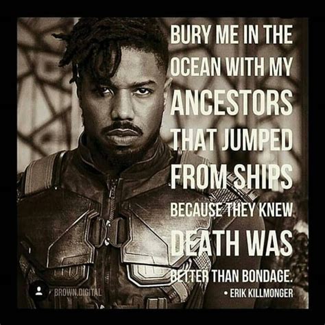 Erik killmonger never died, after he had passed out when watching the sunset t'challa had brought him to the hospital to be saved. Erik Killmonger (N'Jadaka). A compelling villain and talk about defining last words. | Black ...