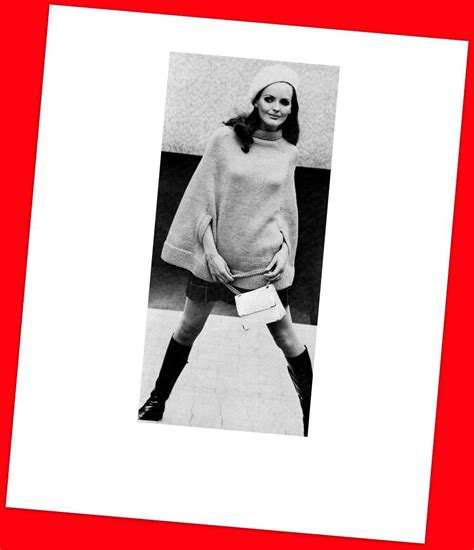 Cerchi quotidiani, riviste, fumetti, giornali ed ebook gratis in pdf? INSTANT DOWNLOAD PDF Vintage Knitting Pattern Pull On Cape Poncho 1960s Retro | Maglia ai ferri ...