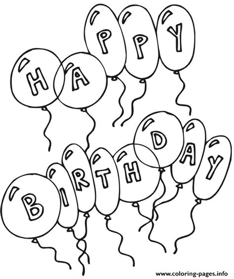 May 13, 2021 · happy birthday coloring pages festive happy birthday themed coloring sheets for children to color in and give to mom, dad, grandma, grandpa, brothers, sisters and friends on their birthdays. Kids Happy Birthday Balloons S3225 Coloring Pages Printable