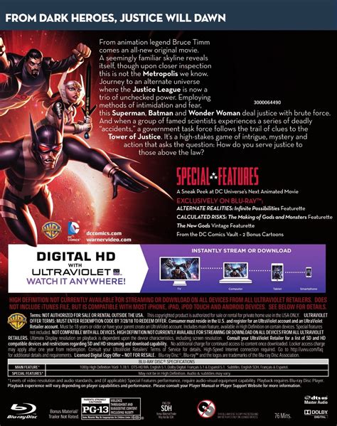 Digital chapters, later collected in a printed edition and the jla: 150630-Blurayback.html