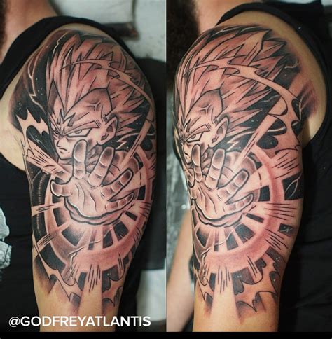 Last updated on 30 june, 2021. Vegeta tattoo by me! Godfrey Atlantis. Instagram - @godfreyatlantis / Melbourne Australia. : dbz