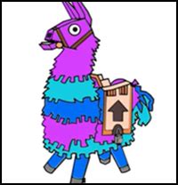 How to draw the loot llama from fortnite. Fortnite Llama Drawing / How To Draw A Fortnite Llama Step ...