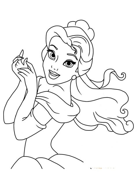 Belle is a fictional character that appears in the film entitled beauty and the beast. Beauty and the Beast Belle Coloring Pages | 101 Coloring ...