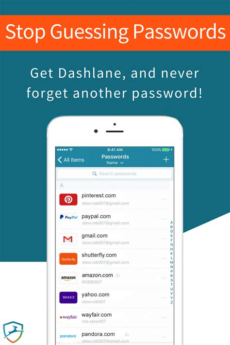 With the free password manager app, all of your. Still guessing passwords? Join millions and get Dashlane ...