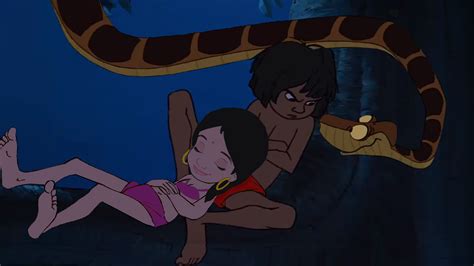 It lathered itself against his skin, delighting in the goosebumps it raised in its wake as it slowly began to curl about his throat. Shanti sleeping with Mowgli by Swedishhero94 on DeviantArt